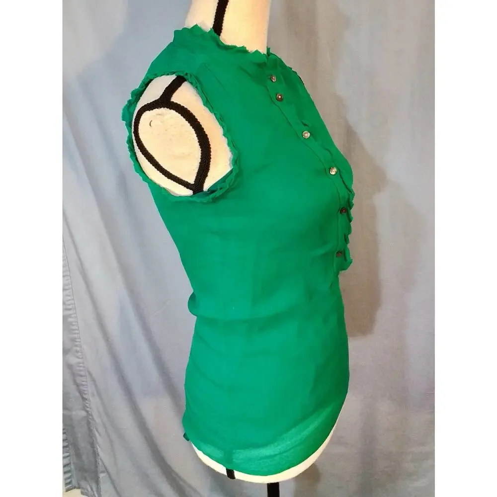 J. Crew ; Green blouse